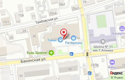 Агентство на Бакинской улице на карте