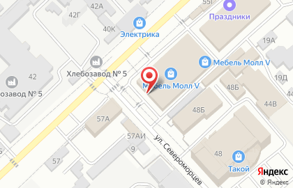 Магазин всЯ Мебель в Ворошиловском районе на карте