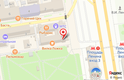 Цветочный салон в Новосибирске на карте