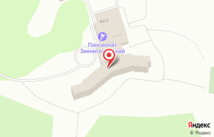 Санаторий Звенигородский в Академическом проезде на карте
