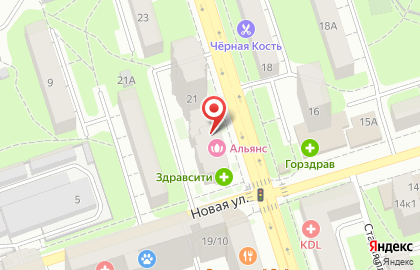 Центр красоты и здоровья Альянс на улице Ленина на карте