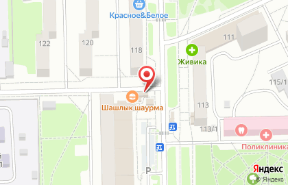 Шашлык-холл на улице 50 лет Октября на карте