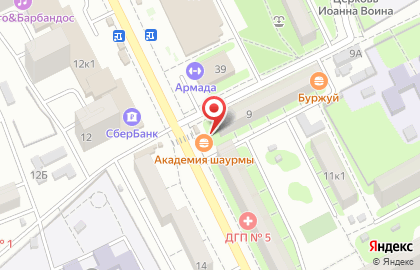 Киоск по продаже фруктов и овощей в Астрахани на карте