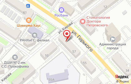 Частная охранная организация Беркут на улице Горького на карте