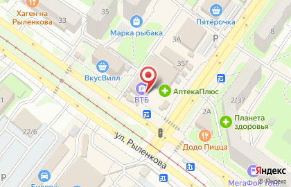 Банк ВТБ в Смоленске на карте