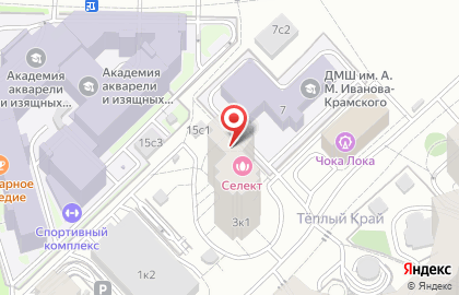 Ассоциация ментальной арифметики на улице Академика Виноградова на карте