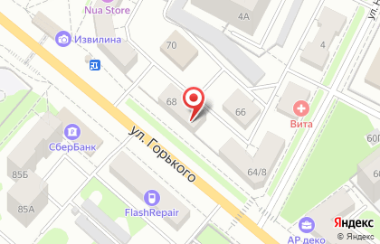 Микрофинансовая организация Центрозайм на улице Горького на карте