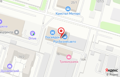 Компания РУСБИЗНЕСАВТО на улице Дунаевского на карте