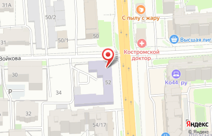 Участковая избирательная комиссия №215 в Костроме на карте