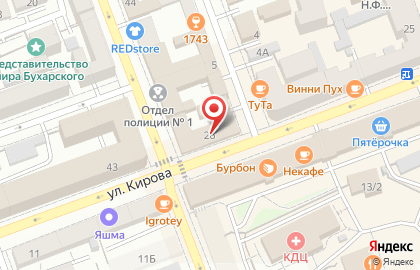 Цветочный магазин Клумба в Ленинском районе на карте