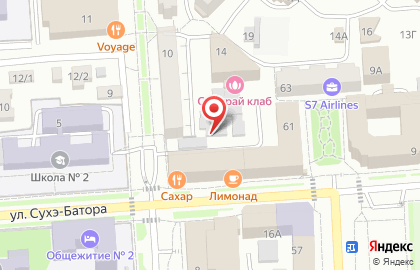 Студия красоты Ami на улице Сухэ-Батора на карте