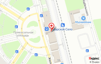 Приемный пункт химчистки Сити Клин на Привокзальной площади, 1 к 3б в Пушкине на карте