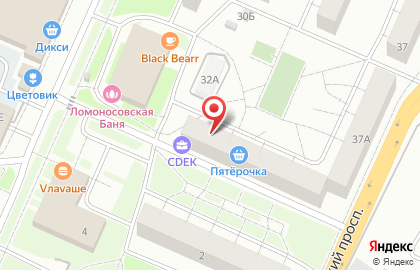 Служба экспресс-доставки Сдэк в Петродворцовом районе на карте
