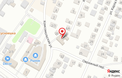 ИНОЧИ в Овражном переулке на карте