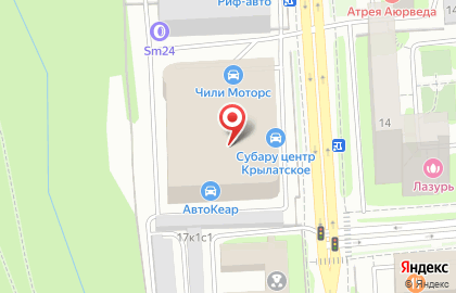 Ситроен Центр Москва в Крылатском на карте