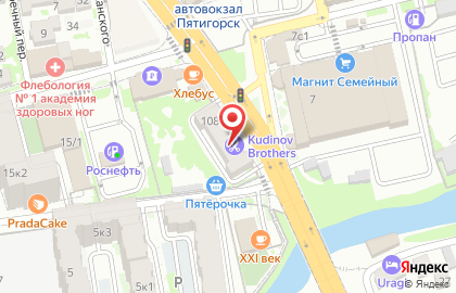 Аптека Адам и Ева в Пятигорске на карте
