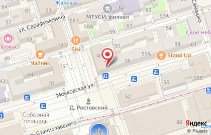 Туристическое агентство РоссТур на Московской улице на карте