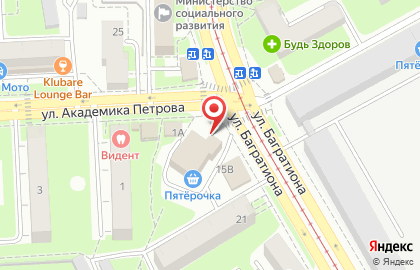 Санкт-Петербургская школа телевидения на улице Багратиона на карте
