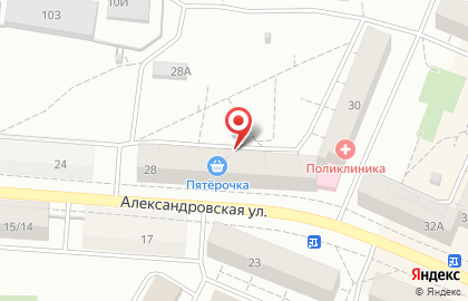 Магазин канцтоваров на Александровской (Петродворцовый район) на карте
