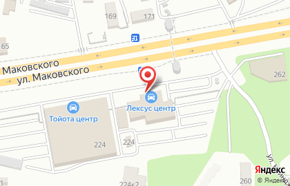 Дилерский центр Лексус Владивосток на карте