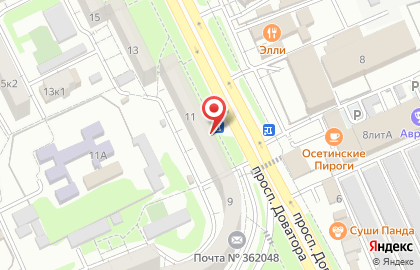 Салон красоты M studio во Владикавказе на карте