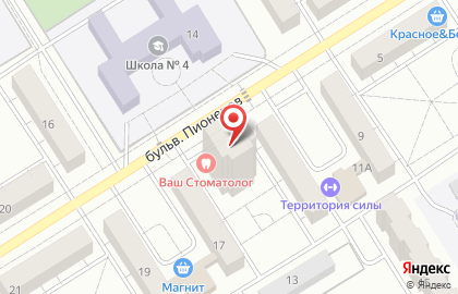 Торговая компания Элтемикс на бульваре Пионеров на карте
