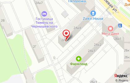Мясной Уголок на улице Чернышевского на карте