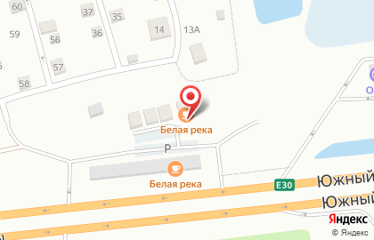 Белая река в Новомосковском округе на карте