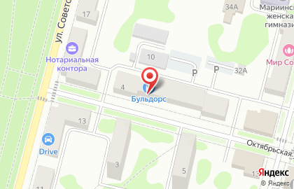 Банкомат КБ Канский, филиал в г. Красноярске на Октябрьской улице в Железногорске на карте