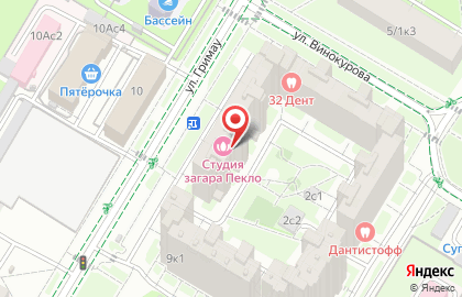 Студия загара Пекло на метро Академическая на карте
