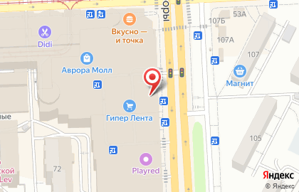 Магазин товаров для дома, отдыха и спорта Галамарт в Железнодорожном районе на карте