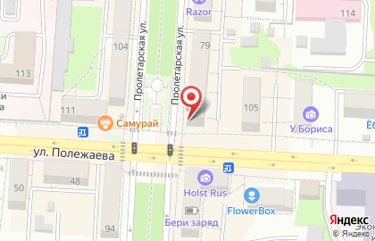 Салон связи Tele2 на Пролетарской улице на карте