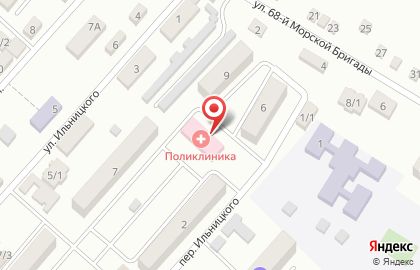 Тахтамукайская центральная районная больница в переулке Ильницкого на карте