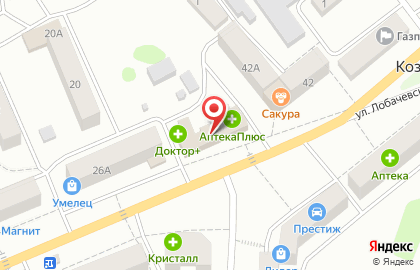 Фирменный салон Tele2 на улице Лобачевского на карте