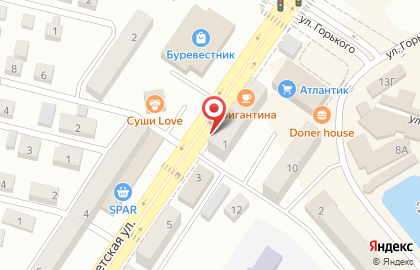 Салон-парикмахерская Молодость на Советской улице на карте
