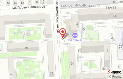 Магазин Дымов на Красномосковской улице, 64 киоск на карте
