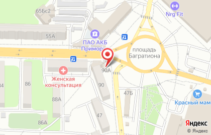 Магазин овощей и фруктов в Советском районе на карте