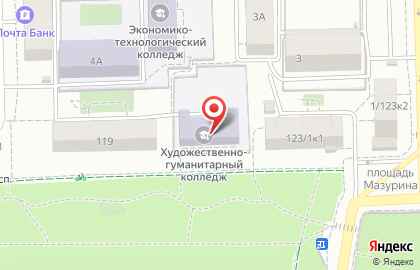 Художественно-гуманитарный колледж в Москве на карте