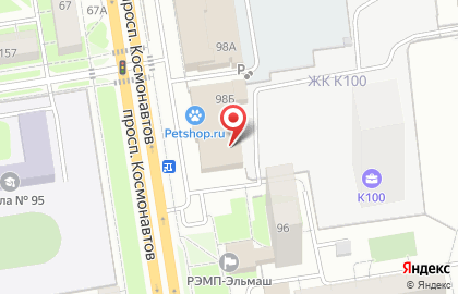 Автокомплекс Березовск-Авто-Сервис на проспекте Космонавтов на карте