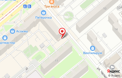 Супермаркет Волга в Октябрьском районе на карте