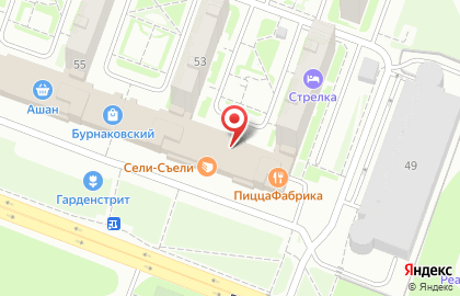 Танцевальный коллектив Фантазия на Бурнаковской улице на карте