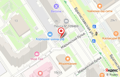 Гаражно-стояночный кооператив На Братиславской 26 на Братиславской улице на карте