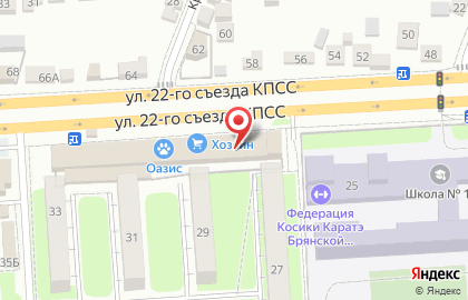 Школа танцев Элегия в Бежицком районе на карте