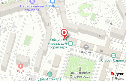 Продуктовый магазин в Волгограде на карте