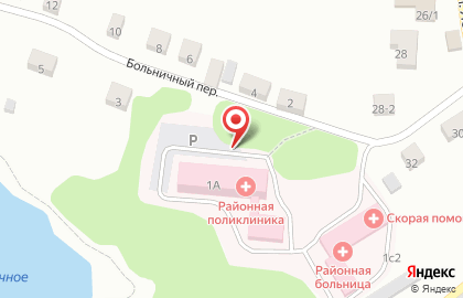 Поликлиника Лоскутовская районная поликлиника в Больничном переулке на карте