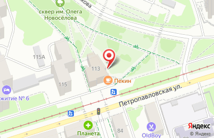 Барс на Петропавловской улице на карте