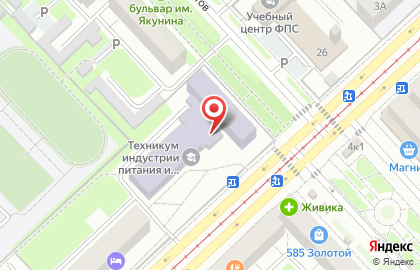 Магазин хлебобулочных изделий и мясных полуфабрикатов на карте