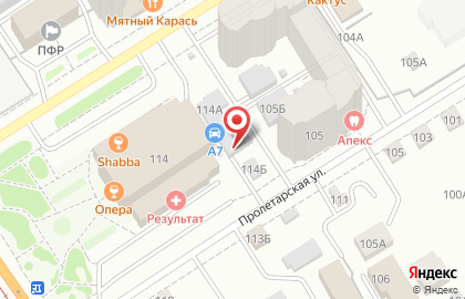 Автомойка Мойдодыр на Пролетарской улице на карте