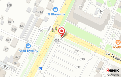 Шиномонтажная мастерская в Промышленном районе на карте