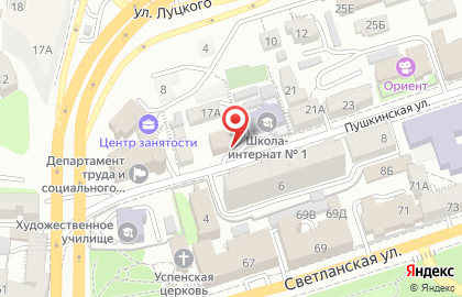 Студия наращивания ресниц VIP Lashes на Пушкинской улице на карте